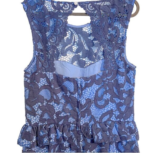 Lilly Pulitzer Kiri Peplum Dress True Navy 4 - Picture 5 of 10